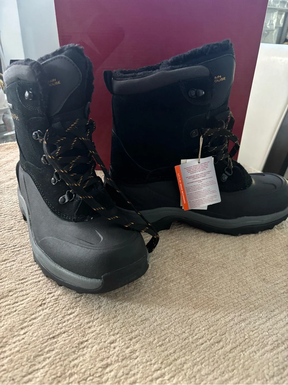 Extreme Insulated Black Men's Snow & Rain Boot
